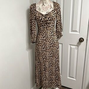 H&M leopard print dress